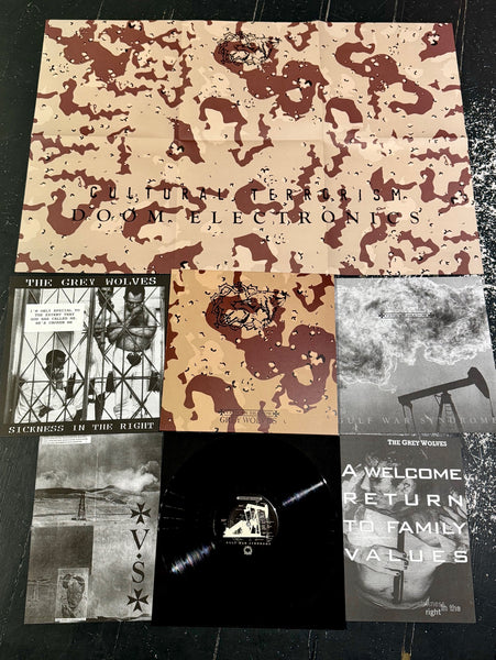 The Grey Wolves / Vatican Shadow - Sickness In The Right / Gulf War Syndrome LP