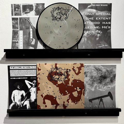 The Grey Wolves / Vatican Shadow - Sickness In The Right / Gulf War Syndrome LP PICTURE DISC
