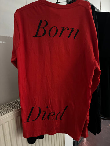 Richie Culver - Born / Died red longsleeve