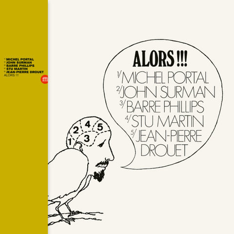 Michel Portal, John Surman, Barre Phillips, Stu Martin, Jean-Pierre Drouet – Alors!!! LP