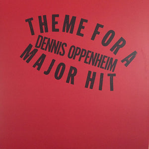 Dennis Oppenheim ‎– Theme For A Major Hit 2xLP